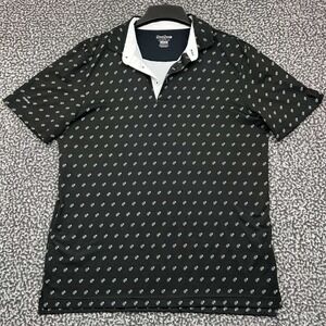 Good Good Golf Polo Shirt Men Medium Black Short Sleeve Collared M